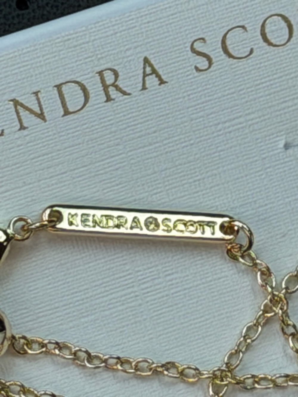 Kendra Scott Gold Crystal Starburst Necklace - Picture 3 of 4